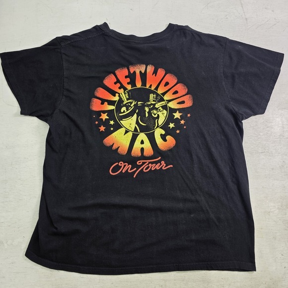 Fleetwood Mac Other - Fleetwood Mac On Tour T-Shirt Mens XL Black Band On Tour Tee Penguin Graphic VG